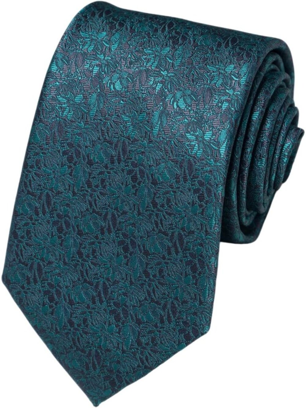 Men's Jade Green 100% Microfiber Paisley Formal Classic Necktie For Business